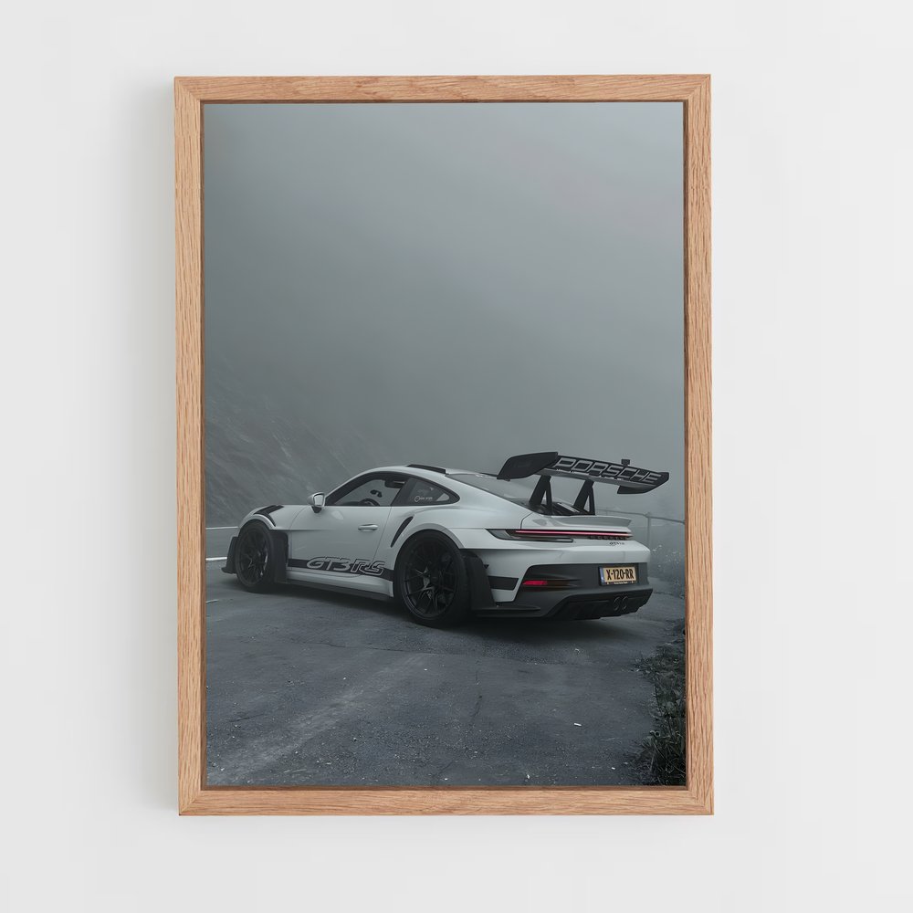 Poster Performance Blanche – affiche Porsche (vue 4)